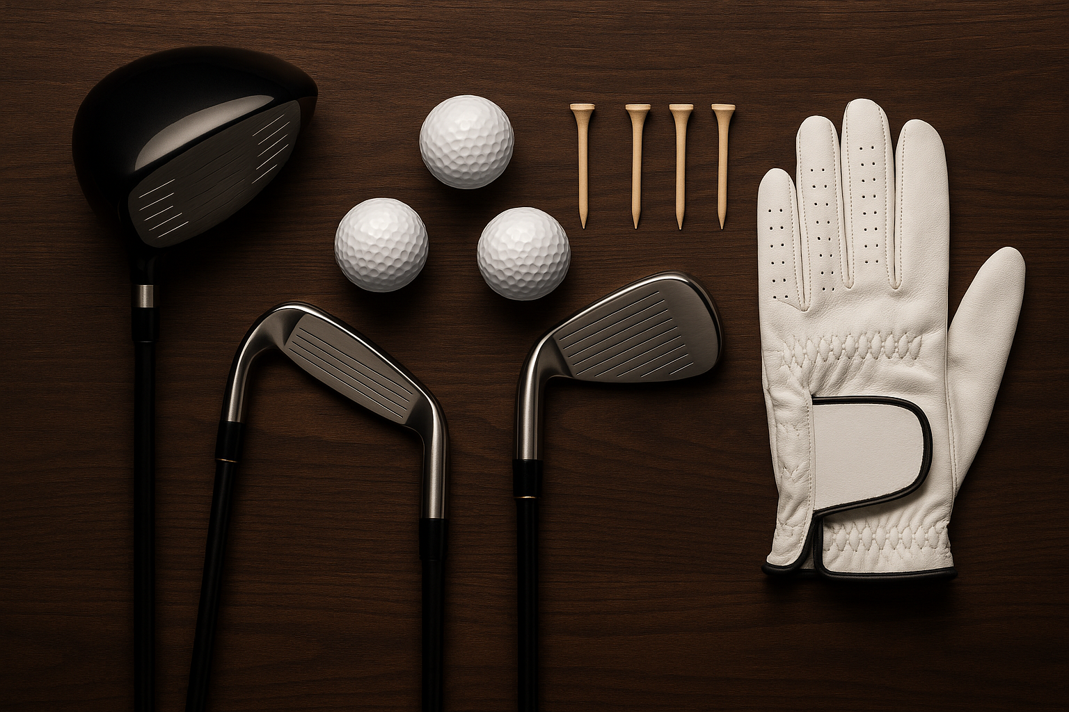 Golf Equipment Flat Lay